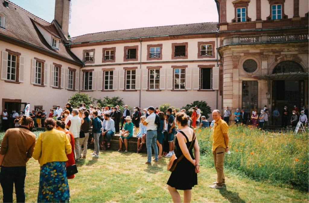 The Château de la Neuenbourg during the inauguration of the 2021 summer season.