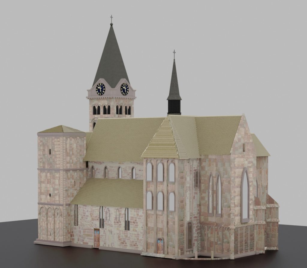 Modeling of the canonical district of Lautenbach ©IUT de Saint-Dié